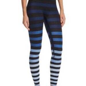 K.Deer Striped Blue and Black (Emmie) Women's Leggings